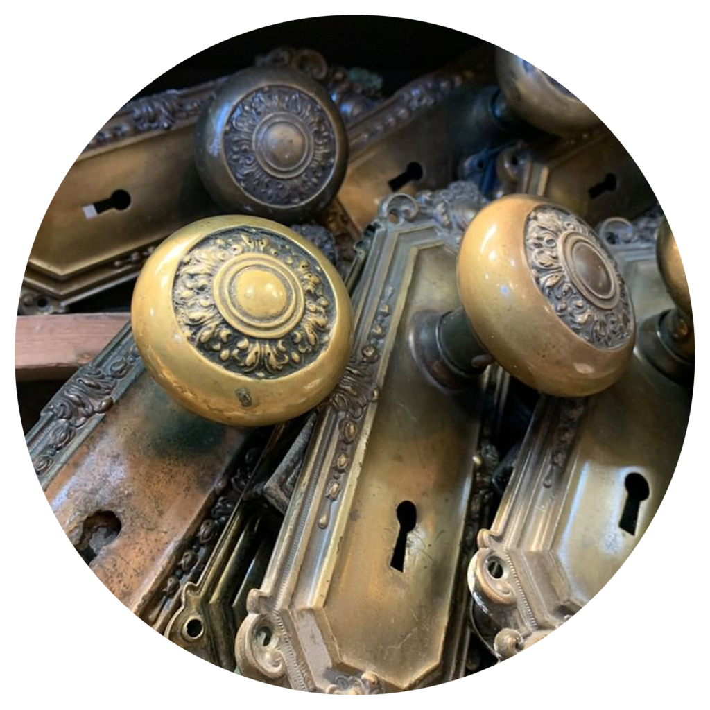 In a vintage sawmill, salvaging vintage house parts to be used in your next home project.

Seattle, WA