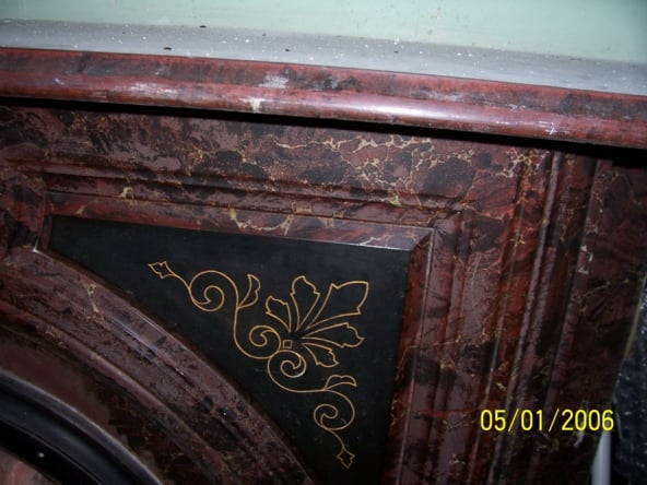 fireplace dr gold inlaid