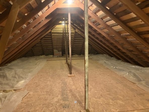 attic looking east