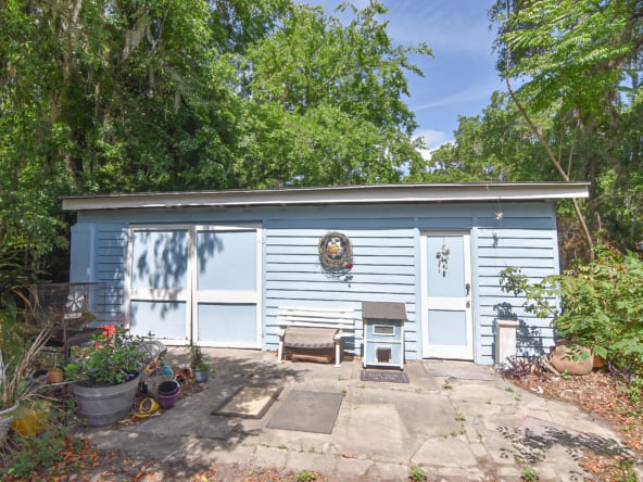 400 Emmett garden shed exterior