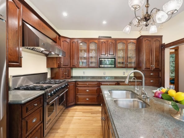 790 Oneida St-022-016-Kitchen Features Stainless Steel ProStyle Appliances Cherry Cabinets And Leaded Glass-MLS_Size