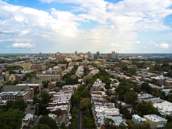 Aerial shot fan