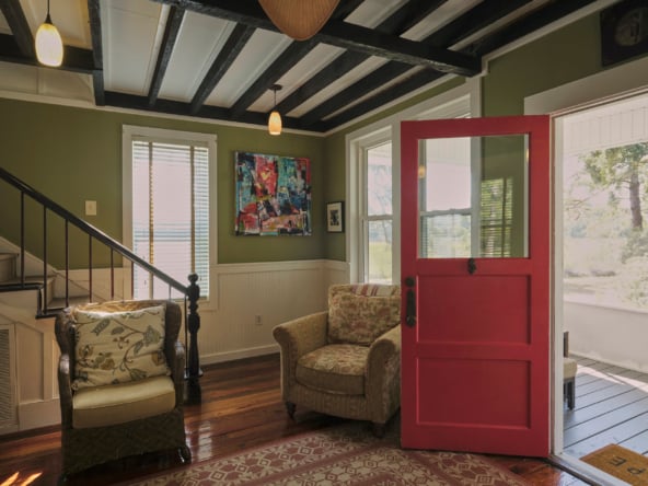 Living Room View to front door