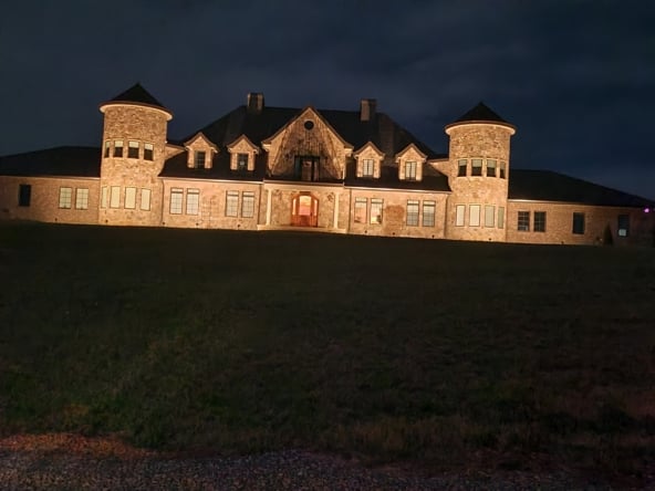lighted home
