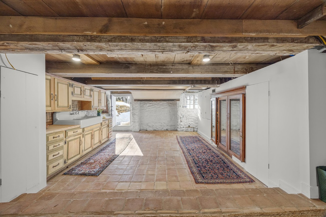 48b – view out basement door from rathskeller