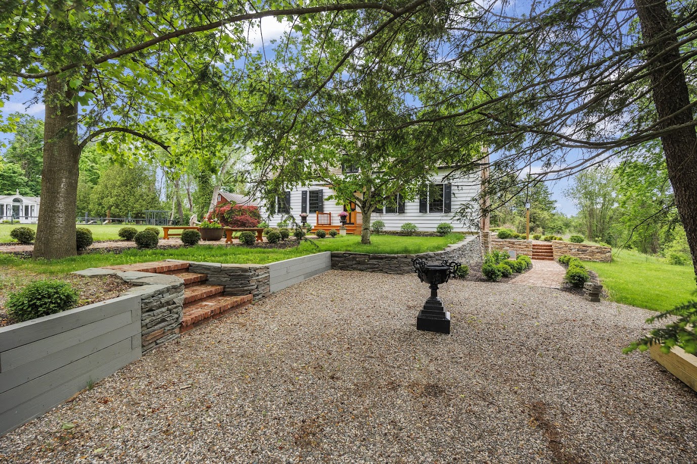 View from lower driveway