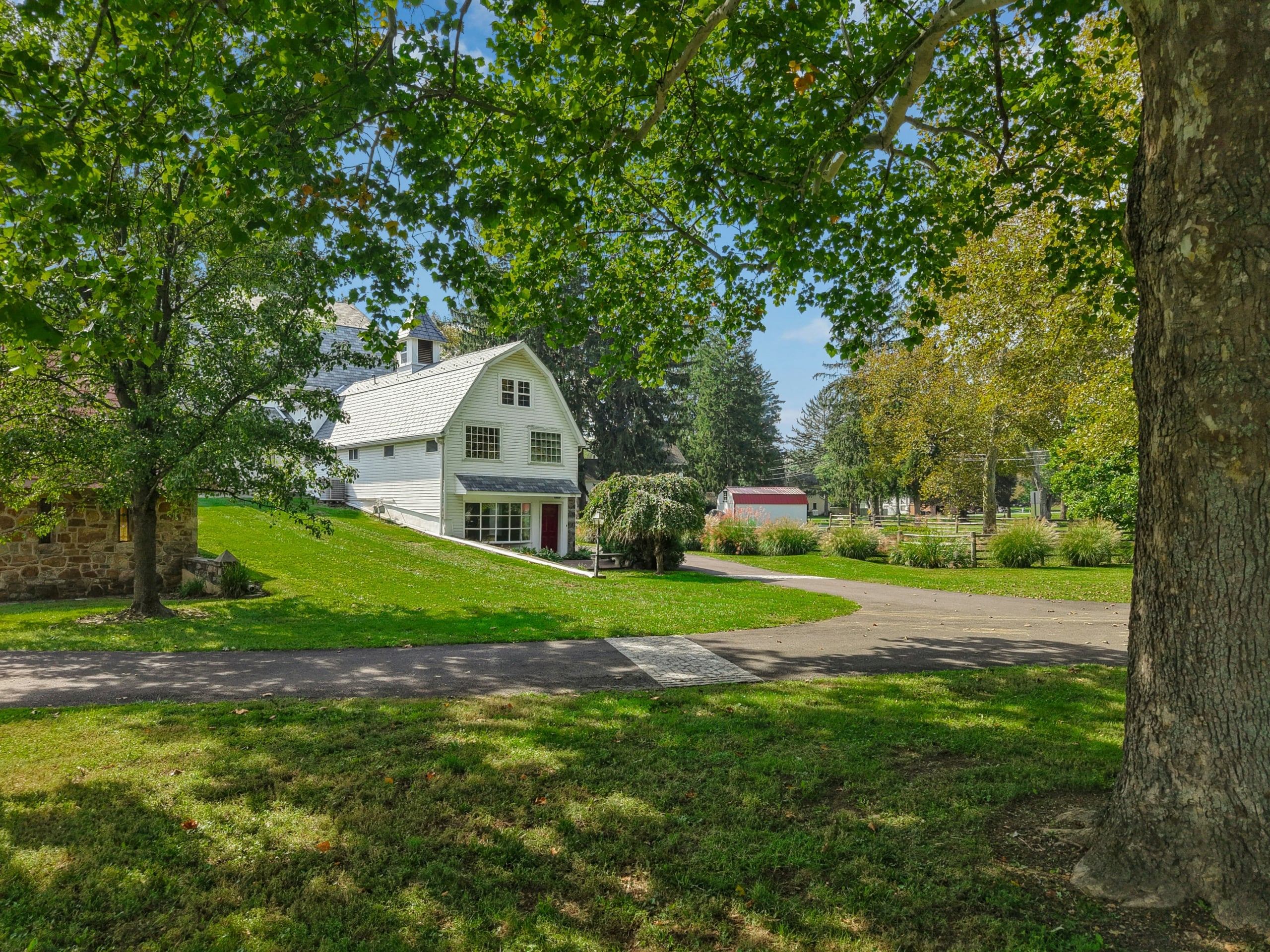 The Barn attached stone carriage house