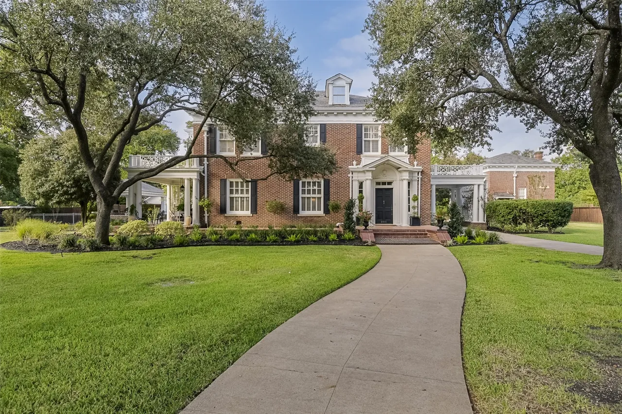 The Oscar H. Chapman House exterior view in Waxahachie TX