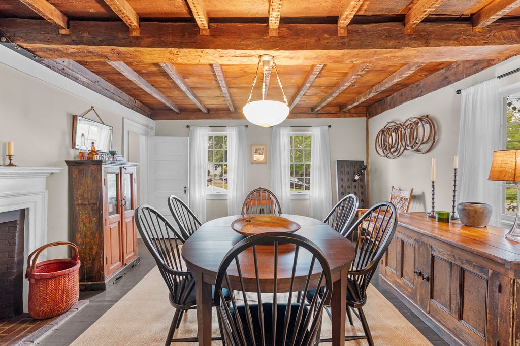 The John Chase House kitchen island and prep area