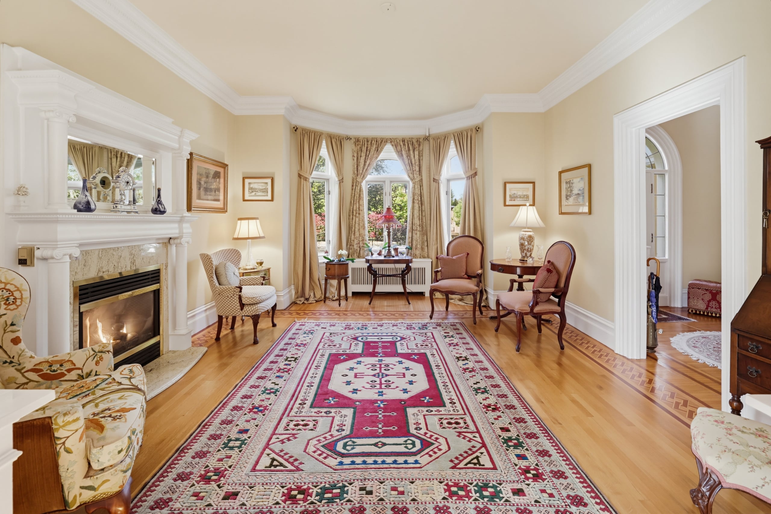 The Queen Ann Home hallway and archways